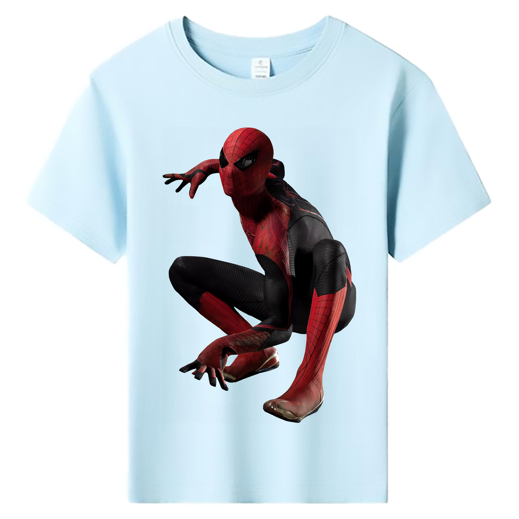 （画像用） Spider Man スパイダーマン 綿100％キッズTシャツ（フロントプリント）
